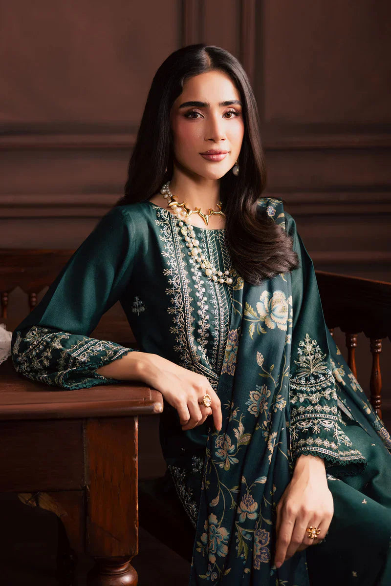 Lawn-3PC Embroidered Shirt with Digital Printed Jacquard Dupatta-5070